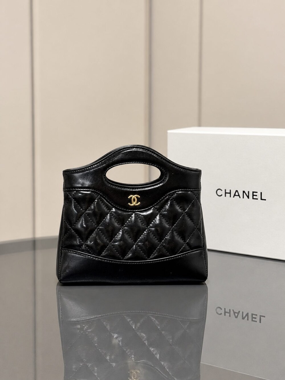 Chanel Nano Black Quilted Calfskin Tote Bag - Picture 7 of 7
